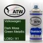 Preview: Volkswagen, Dark Moss Green Metallic, LC6Q / X1: 400ml Sprühdose, von ATW Autoteile West.